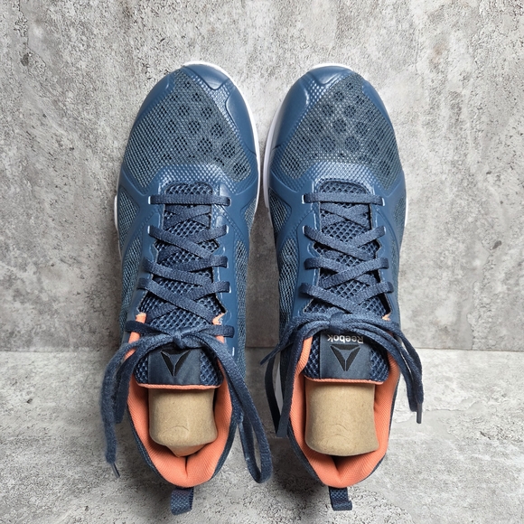 Reebok Hexalite TR Athletic Shoes Lightweight Navy Blue & Coral Women’s Size 10 - Picture 9 of 15